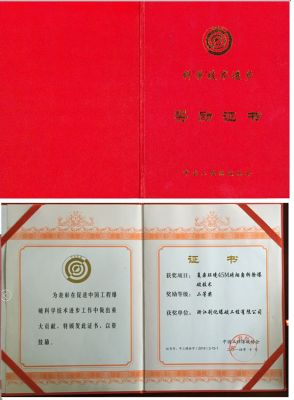 科學(xué)技術(shù)進(jìn)步獎2等獎